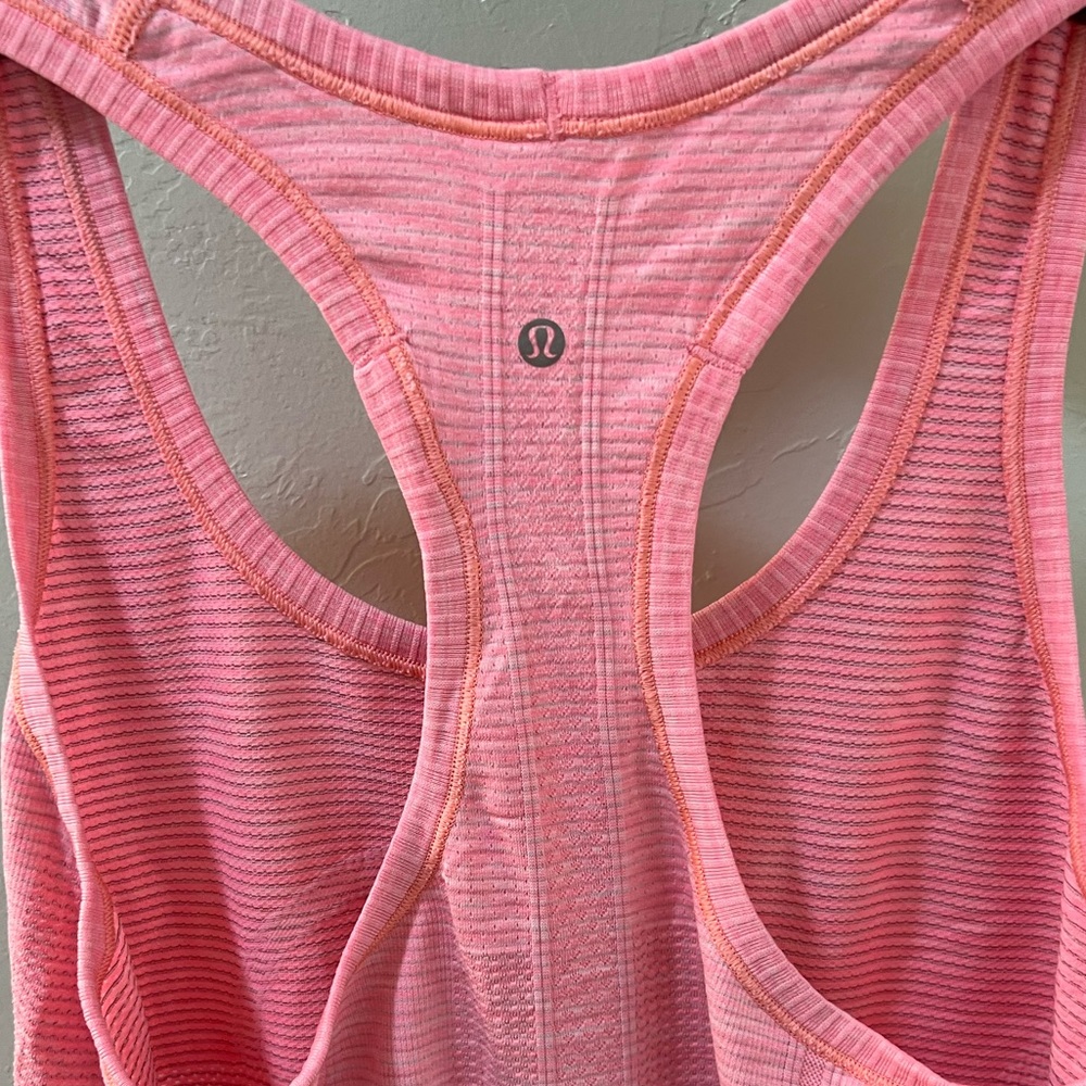 lululemon athletica Women's Pink Racerback Tank Top - Picture 2 of 2